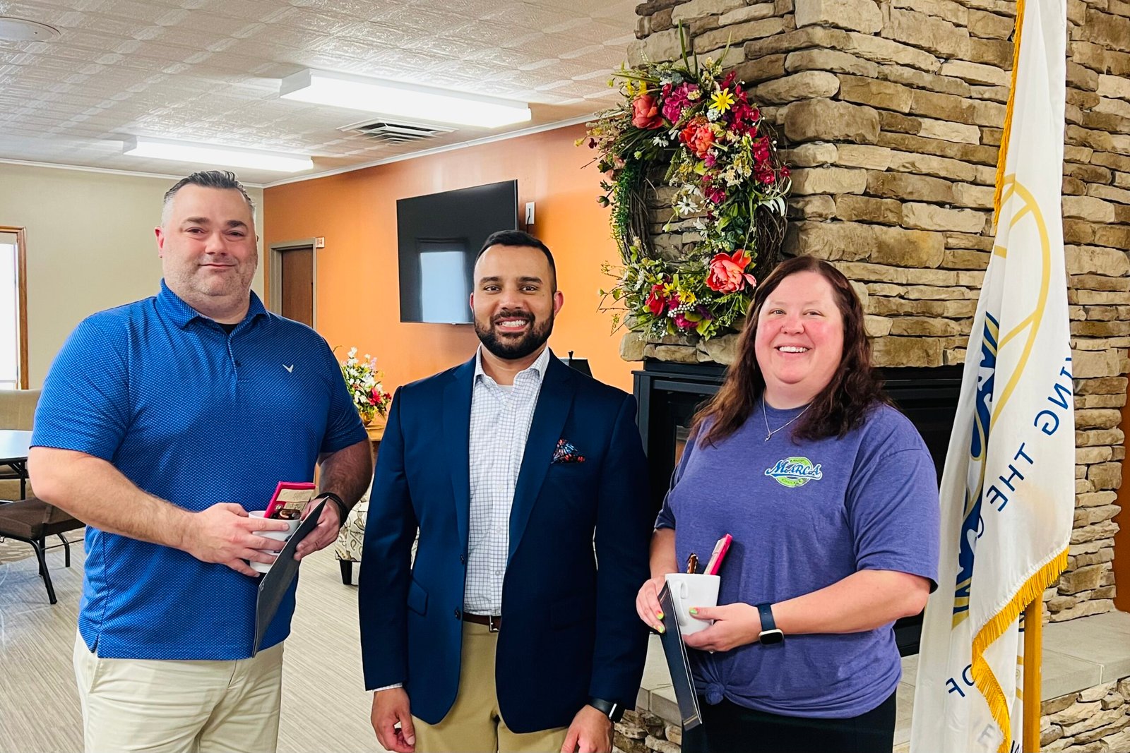 Kiwanis welcomes Harrah and Hawkins